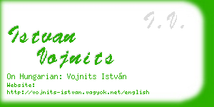 istvan vojnits business card